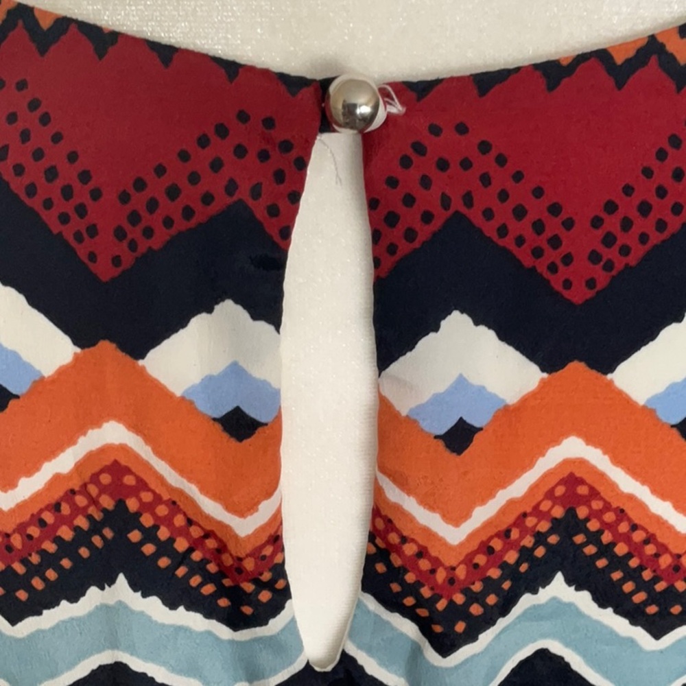 Multicolor Chevron Pattern Dress - Picture 11 of 13